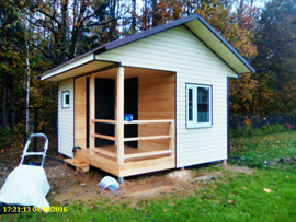 постройка небольшой бани