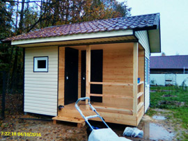 постройка небольшой бани