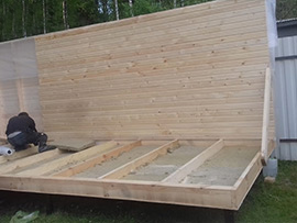 строительство деревянной бытовки