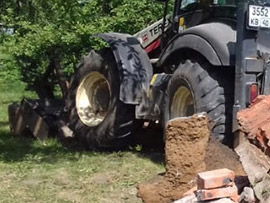 демонтаж фундамента дома