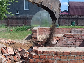 демонтаж фундамента частного дома в Обнинске