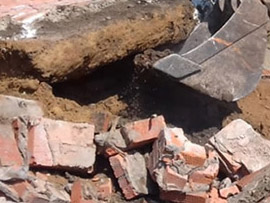 демонтаж старого фундамента