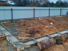 строительство фундамента