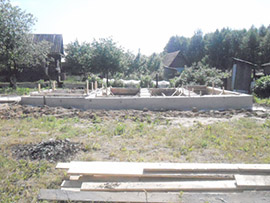 строительство фундамента