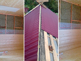 строительсво крыши и внутренняя отделка