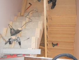 лестницы на металлическом каркасе на заказ