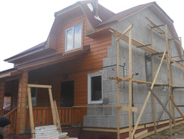 облицовка фасада дома Обнинск Балабаново Белоусово Боровск