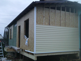 обшивка фасада дома