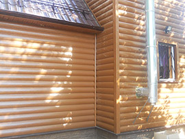 утепление фасада в Боровске блокхаус