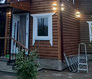 обшивка фасада дома 