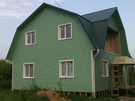 обшивка сайдингом дома