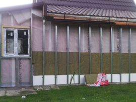 утепление фасада дома в Обнинске сайдинг