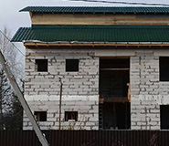 Строительство двухэтажного дома из пеноблоков Обнинск