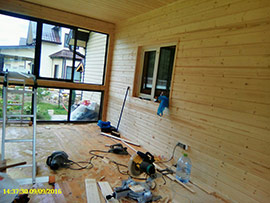 отделка вагонкой виранды Обнинск