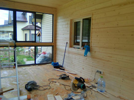 строительство веранды и отделка вагонкой Обнинск Малояровлавец Балабаново