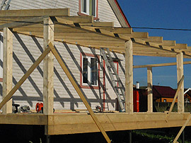 строительство веранды