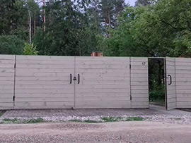 забор распашной