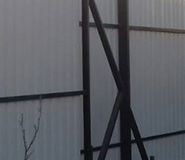 металлический забор установили