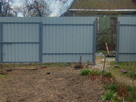 забор из профлиста