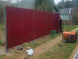 установить заборы в Балабаново